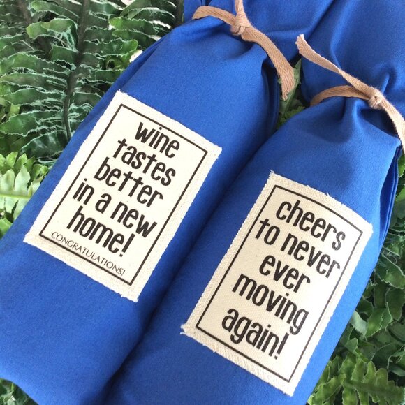 REAL ESTATE REALTOR Set of 10 Wine Gift Bags for Baskets Closing Gift, New Home - Picture 5 of 5